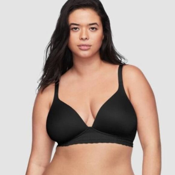 Warner’s Loneline Convertible Wire-Free All Over Smoothing Comfort Bra Black 34B - Picture 1 of 9